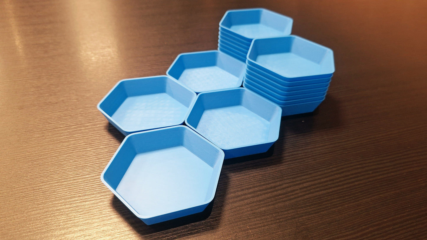 Coupelle à jetons hexagonale