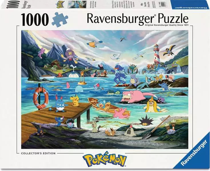 Puzzle 1000 P - Pokémon - Aquali et Marine tempérée