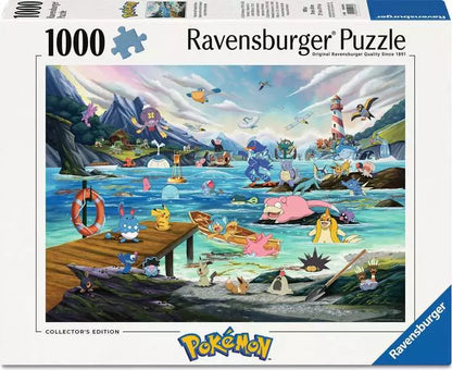 Puzzle 1000 P - Pokémon - Aquali et Marine tempérée
