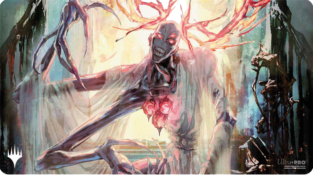 MTG : Duskmourn Playmat Mythic Cycle White