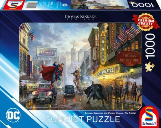 Puzzle DC Comics 1000 pcs - Batman, Superman  et Wonder Woman [57589]