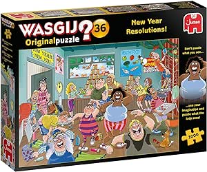 Puzzle Wasgij Original 36 - 1000 pcs - New Year  Resolutions !