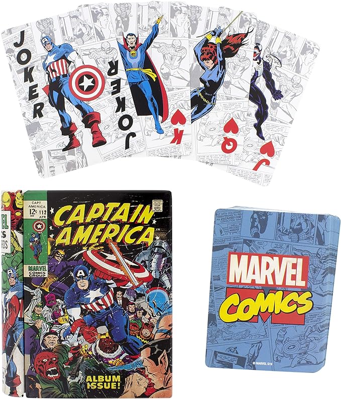 Jeu de 54 cartes basiques - Marvel