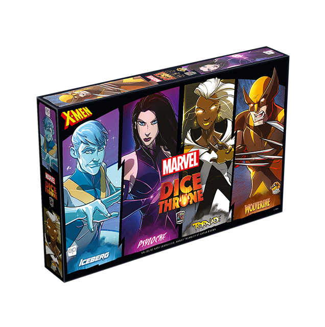 Dice Throne Marvel - Iceberg, Psylocke, Tornade, Wolverine