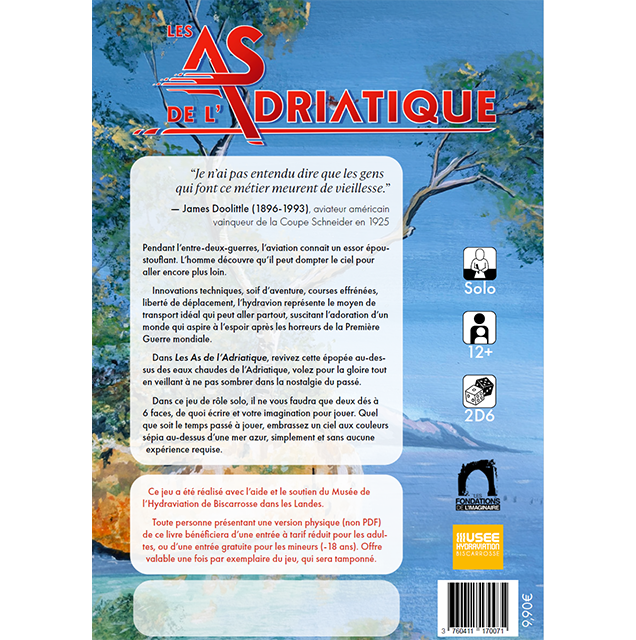 JDR Solo Les As de l'Adriatique