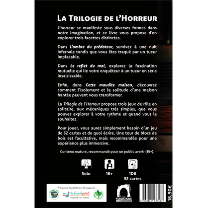 JDR Solo La Trilogie de l'Horreur