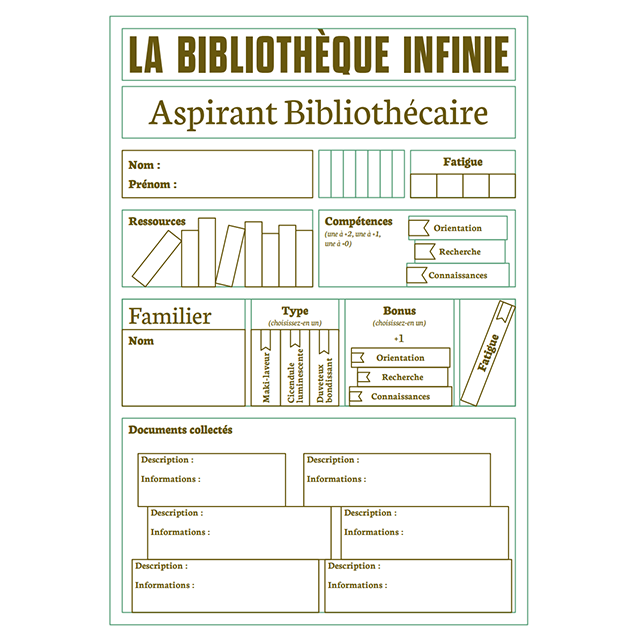 JDR Solo La Bibliotheque Infinie
