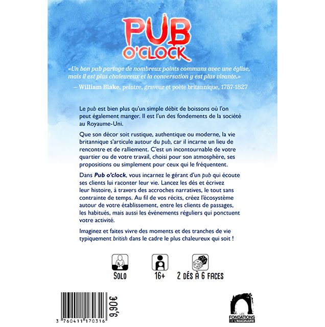 JDR Solo Pub O'Clock