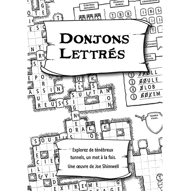 DONJONS LETTRÉS - Le Donjon - Jeu de Lettres en Solo