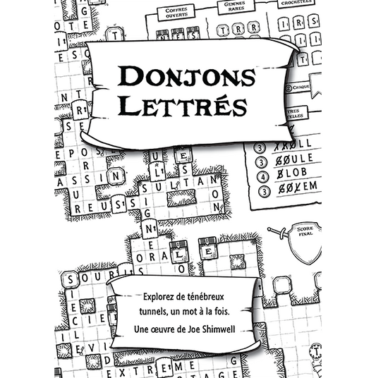 DONJONS LETTRÉS - Le Donjon - Jeu de Lettres en Solo