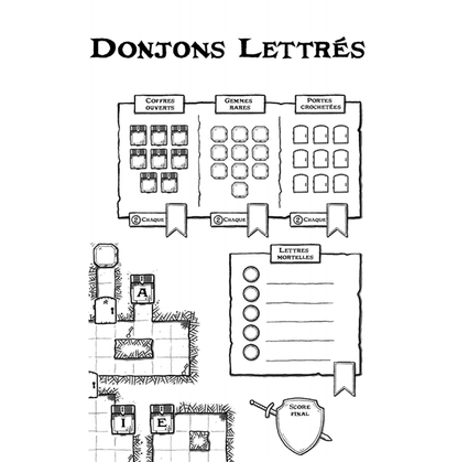 DONJONS LETTRÉS - Le Donjon - Jeu de Lettres en Solo