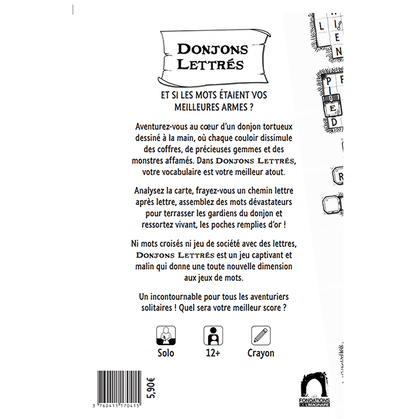 DONJONS LETTRÉS - Le Donjon - Jeu de Lettres en Solo