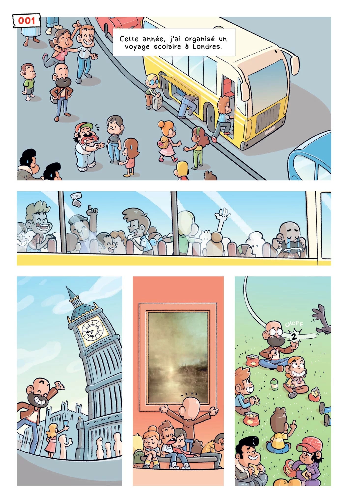 Livre Jeu - Bd Dans la Tête de Monsieur le Prof, Voyage à Londres