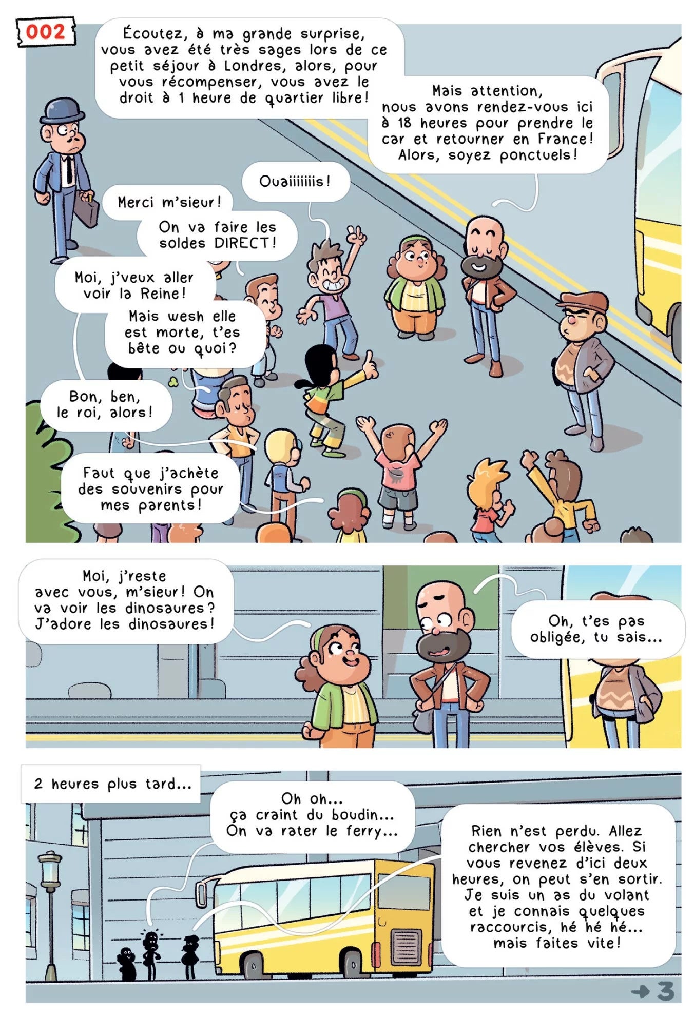 Livre Jeu - Bd Dans la Tête de Monsieur le Prof, Voyage à Londres