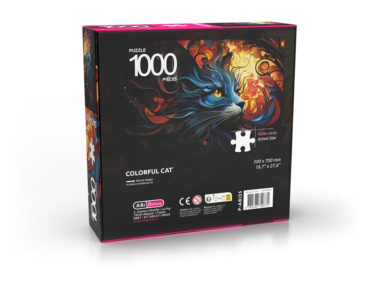 Puzzle 1000 P - Colorful Cat