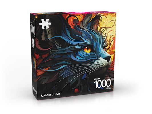 Puzzle 1000 P - Colorful Cat