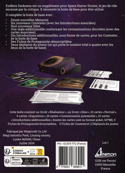 JDR Space Horror Stories : Endless Darkness