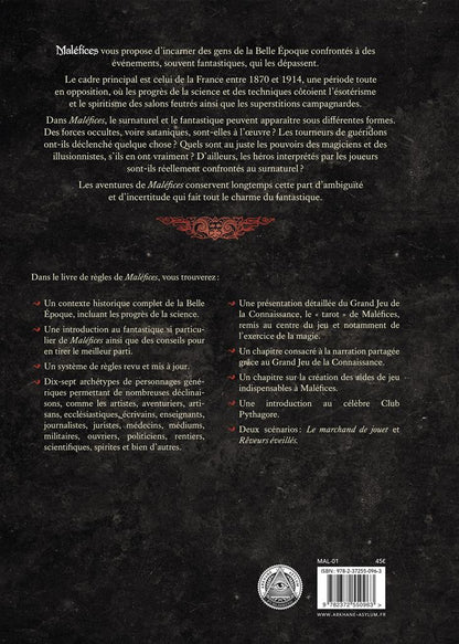 JDR Maléfices - Livre de base