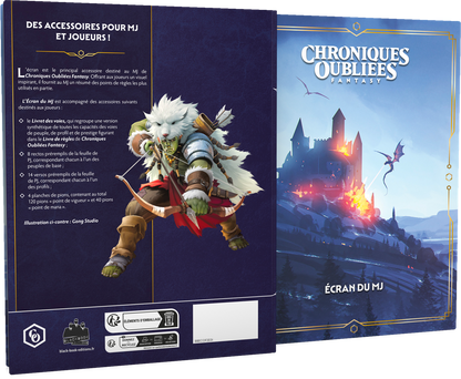 JDR COF2 - Ecran de COF + Livret des voies - Chroniques oubliées fantasy