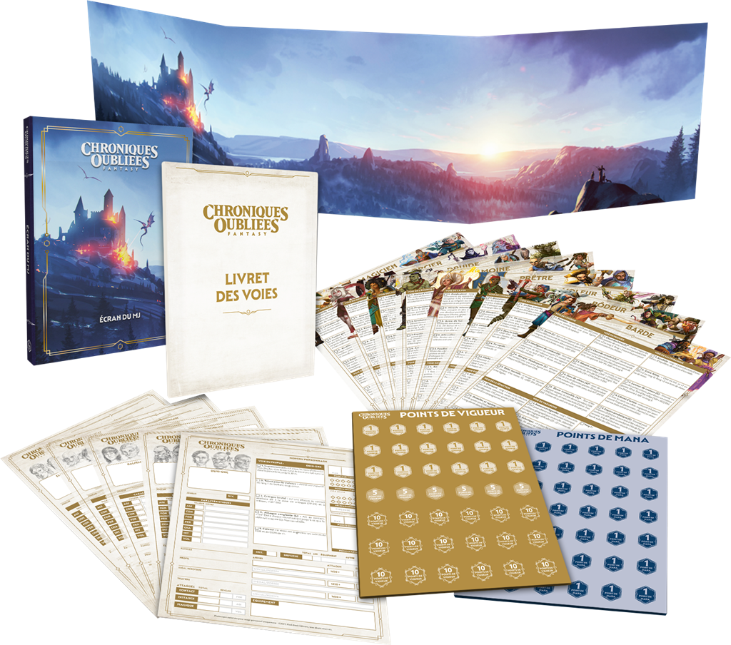 JDR COF2 - Ecran de COF + Livret des voies - Chroniques oubliées fantasy