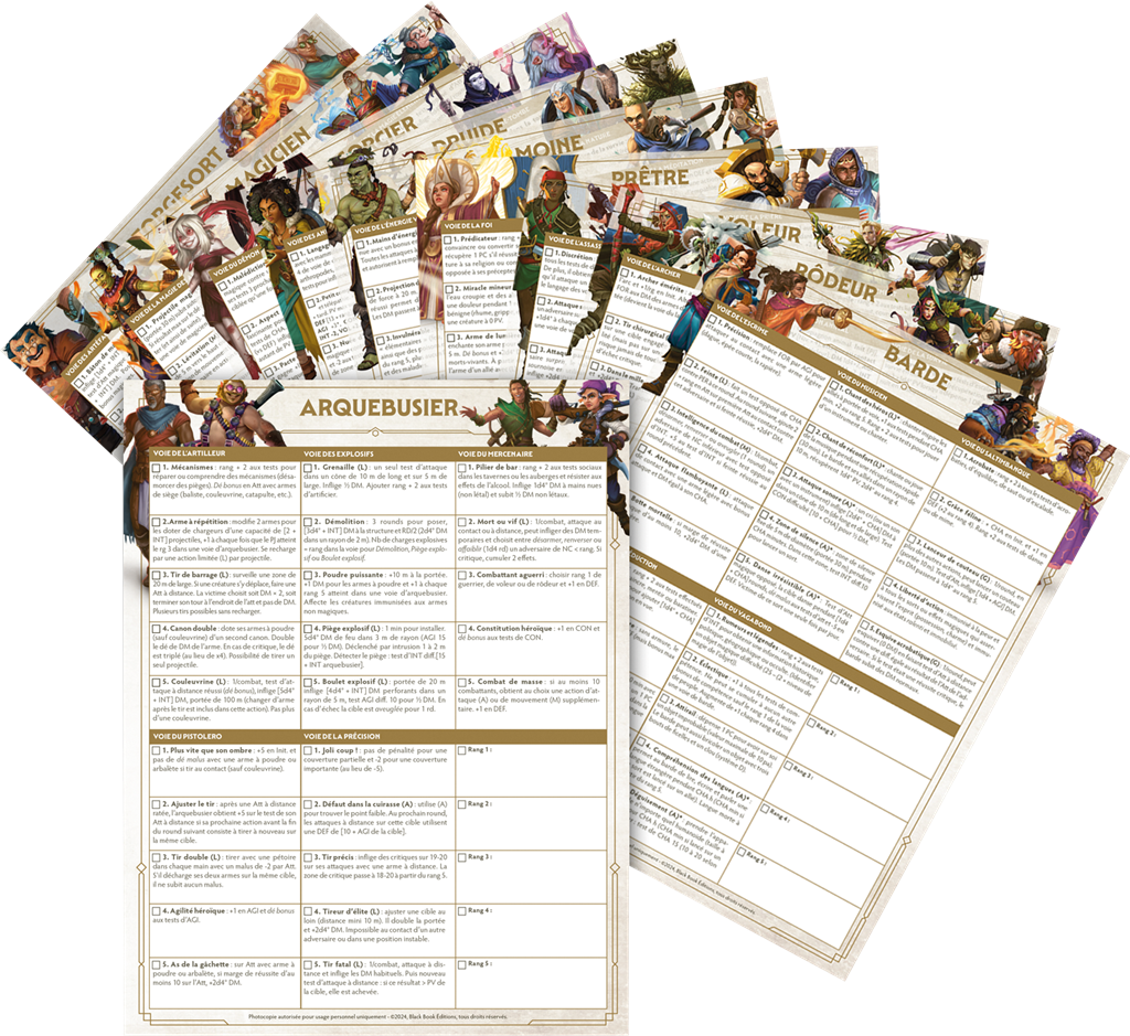 JDR COF2 - Ecran de COF + Livret des voies - Chroniques oubliées fantasy