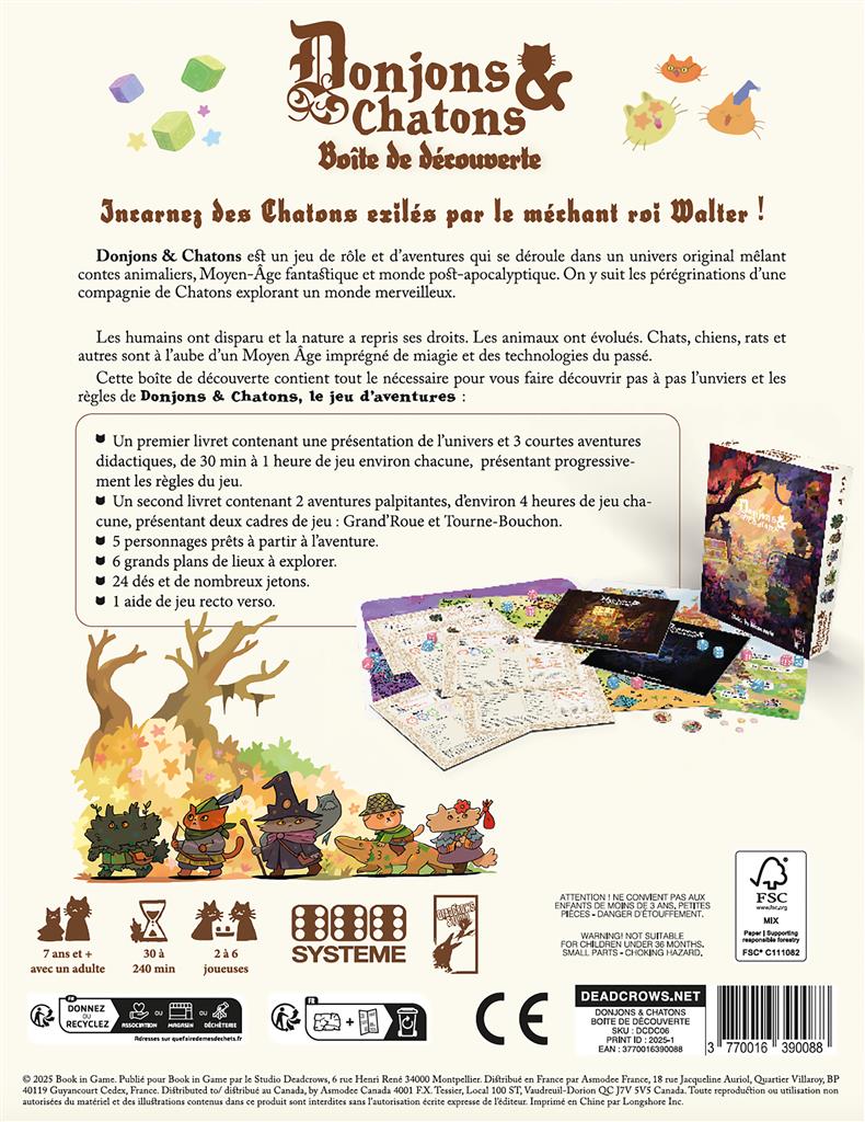 JDR Donjons et Chatons : Boîte de découverte