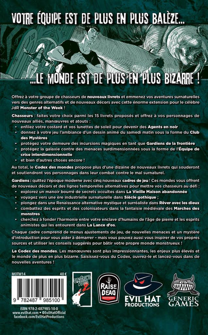 JDR Monster of the week - Codex des Mondes