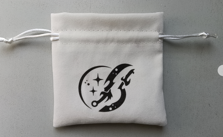 Bourse en Velours pour rangement Dés - Petit format - Dagues