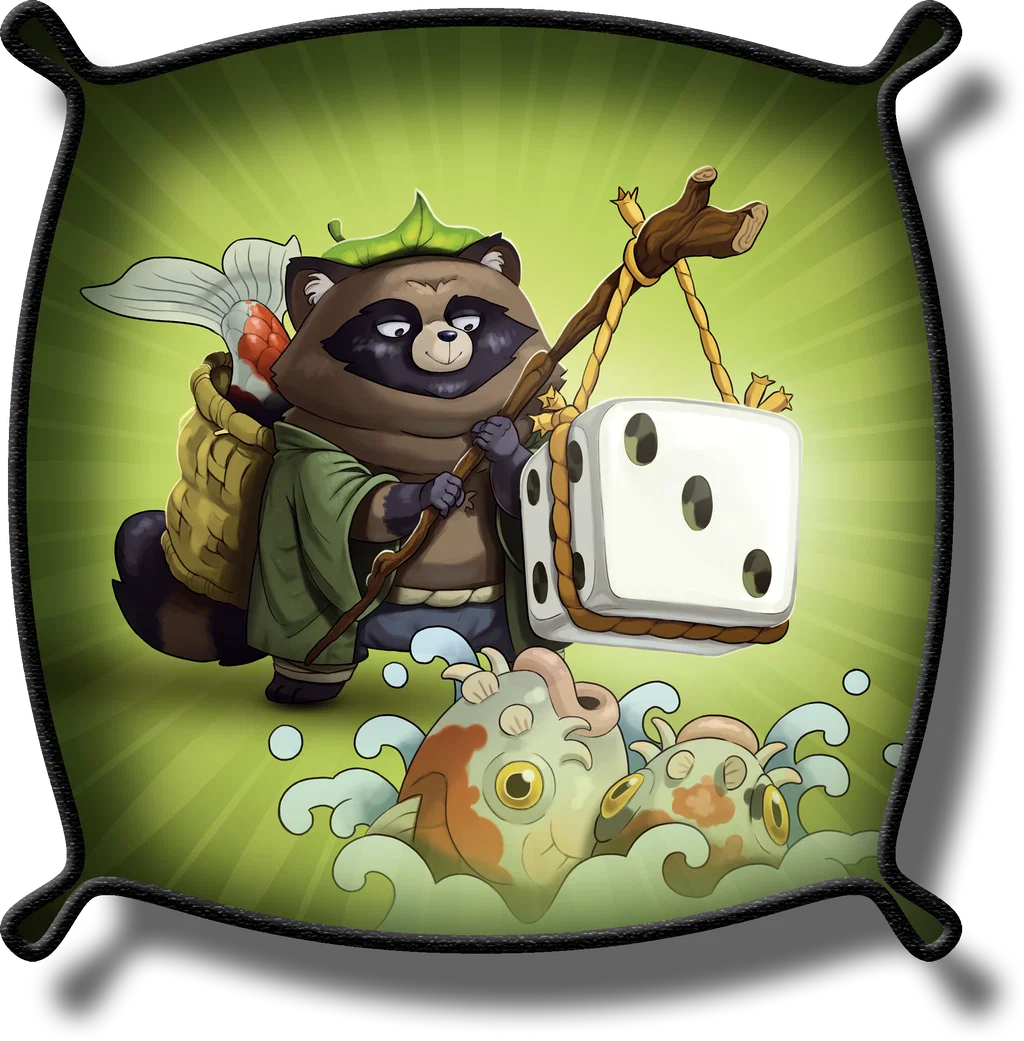 Piste de dés Yokai Tanuki (21x21cm)