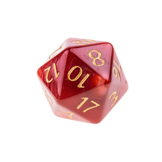Dé Titan 20 faces 55mm - Rouge