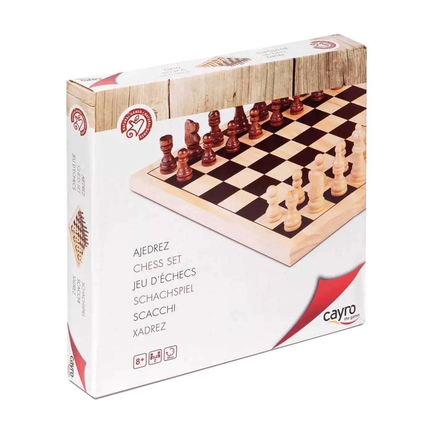 Echecs En Bois 30X30 Cm