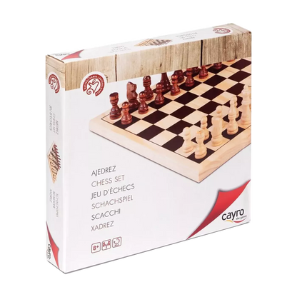 Echecs En Bois 30X30 Cm