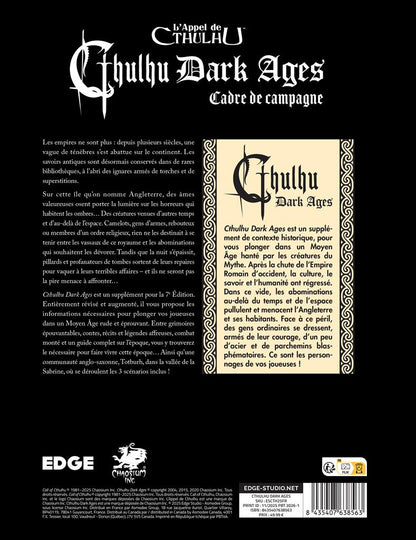JDR L'Appel de Cthulhu - Cthulhu Dark Ages