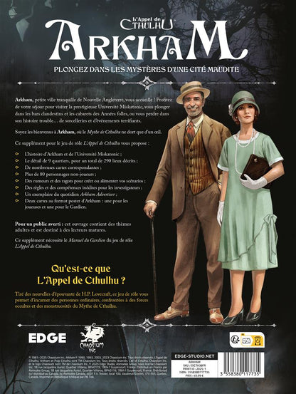 JDR L'Appel de Cthulhu : Arkham