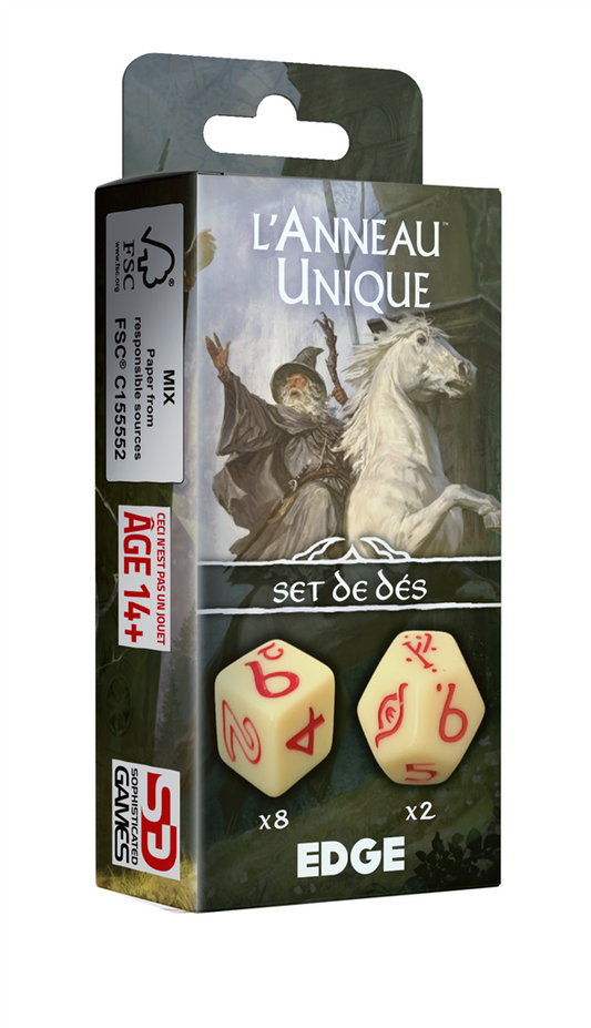 JDR L'Anneau Unique - Set de dés
