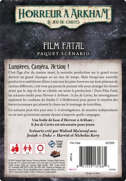 Arkham JCE : Film Fatal (scenario)