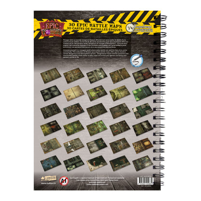 Livre Plateau de Jeu : Livre Plateau de Jeu : Post Apocalyptique - (305x420 mm) Taille XL - A3 - Couverture Rigide