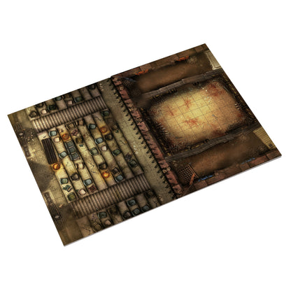 Livre Plateau de Jeu : Livre Plateau de Jeu : Post Apocalyptique - (305x420 mm) Taille XL - A3 - Couverture Rigide