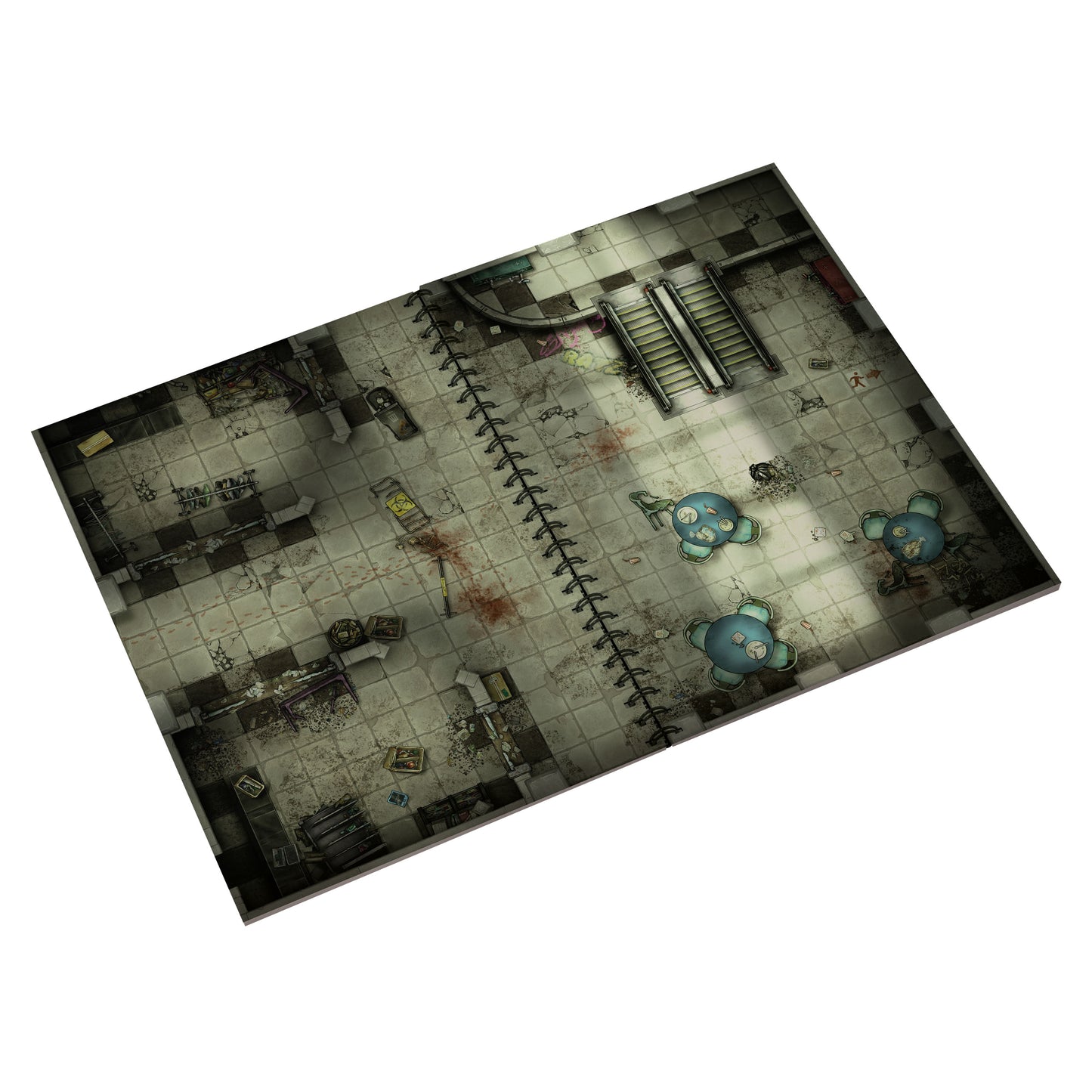 Livre Plateau de Jeu : Livre Plateau de Jeu : Post Apocalyptique - (305x420 mm) Taille XL - A3 - Couverture Rigide