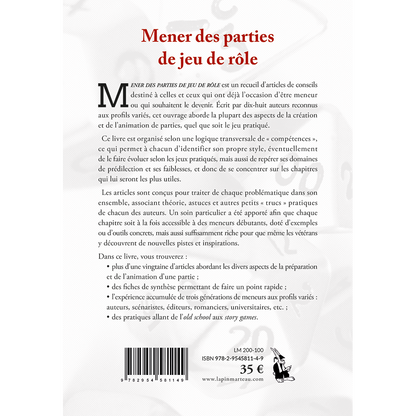 JDR Mener des parties de jeu de Rôle
