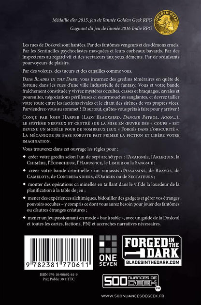 JDR Blades in the Dark : 2ème édition révisée