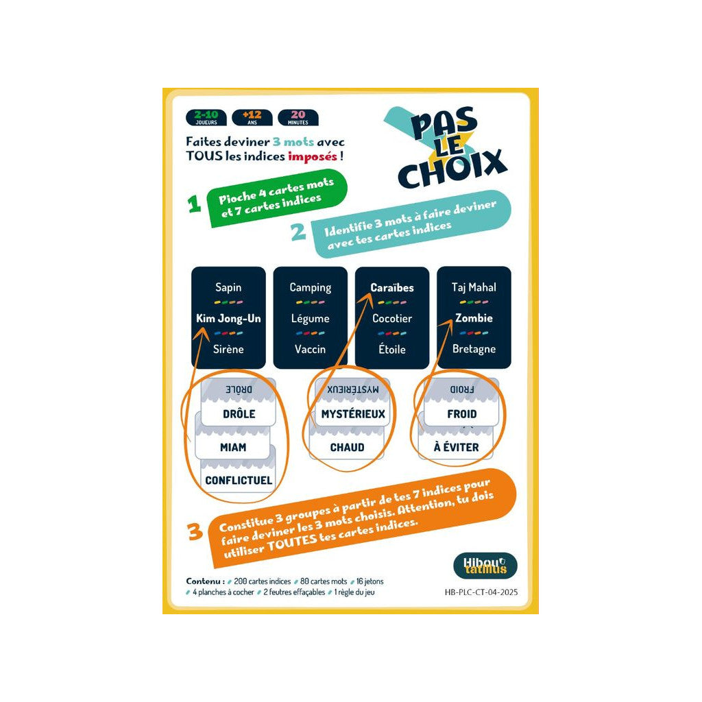 Jeu d'occasion - Pas le choix