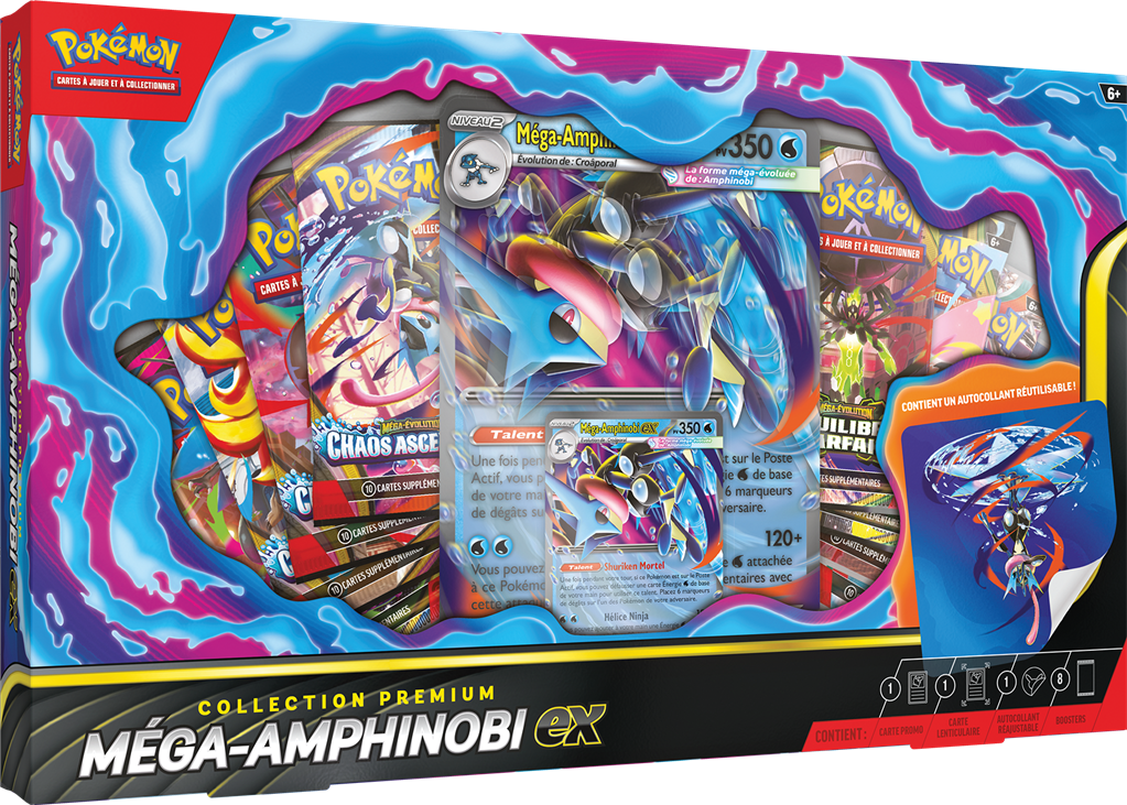 Pokémon : Coffret Premium 6 boosters Juillet 26