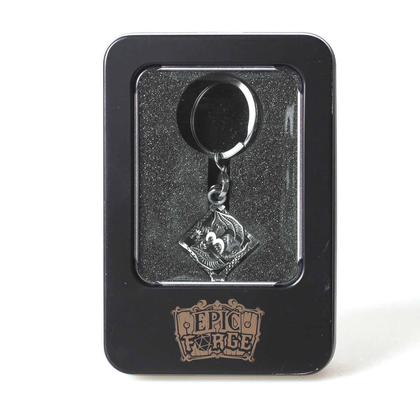 Porte clé D6 Argent - lot de 7 mini dés métal (5mm)