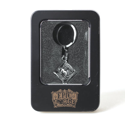 Porte clé D6 Argent - lot de 7 mini dés métal (5mm)