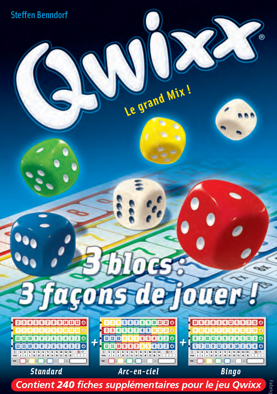 Qwixx : Recharge bloc de score