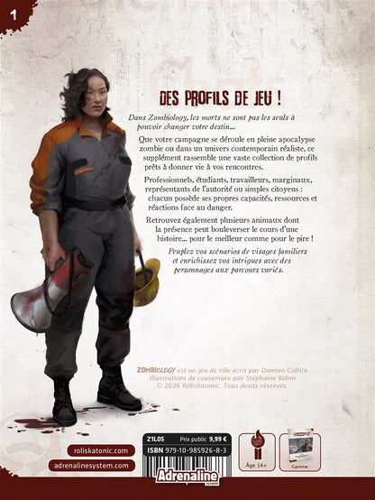 JDR Zombiology #1 Contamination - PNJ et animaux