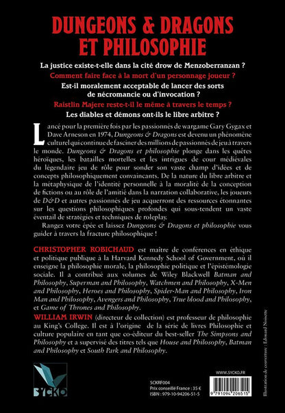 Livre Dungeons & Dragons et Philosophie (souple)