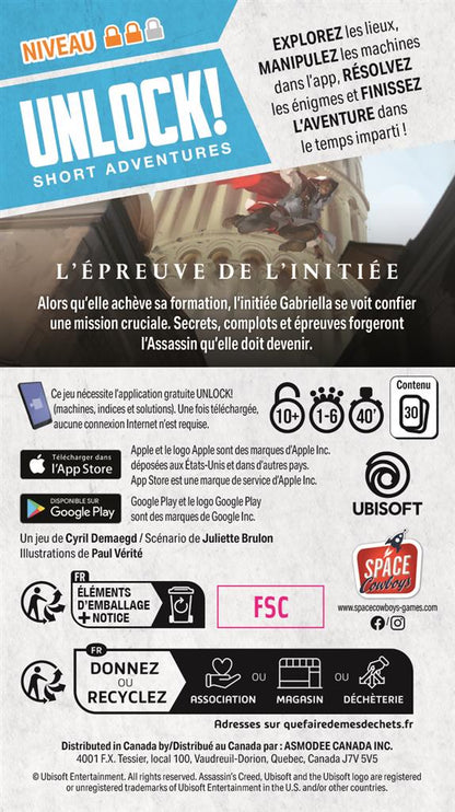 Unlock! Short Adv. : Assassin's creed