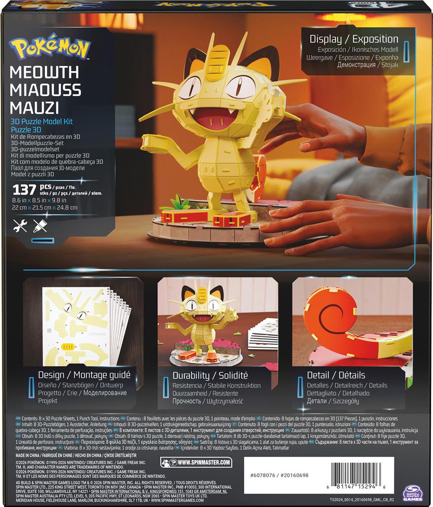 4D Build Pokémon - Miaouss